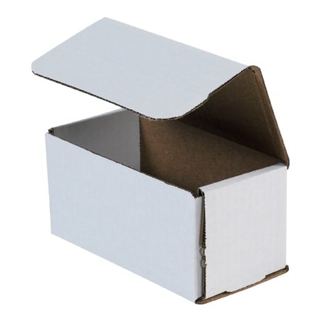 Bsc Preferred 6 x 3 x 3'' White Corrugated Mailers, 50PK BUY00026825